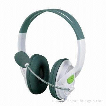 Wired Gaming Headset, Adjustable and Bendable Boom Mic, Rich Bass Sound